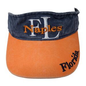 Naples Florida Strapback Sun Visor Hat Multicolor One Size Lucky 7 USA